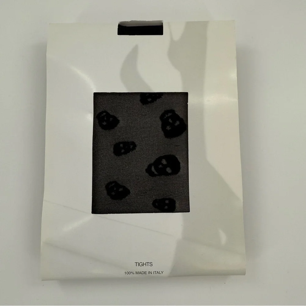 Emilio Cavallini Black Skull Pattern Tights